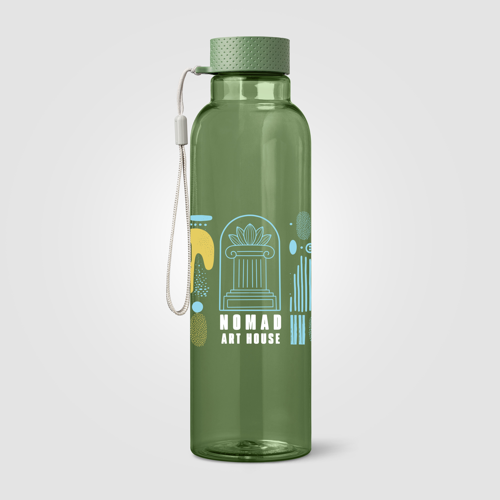 Gourde en rPET 710 ml personnalisable Aura Vert 